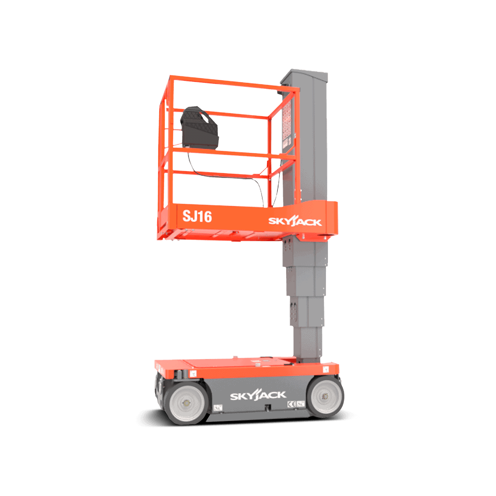 Skyjack SJ16 Vertical Mast Lift & Trailer Combo