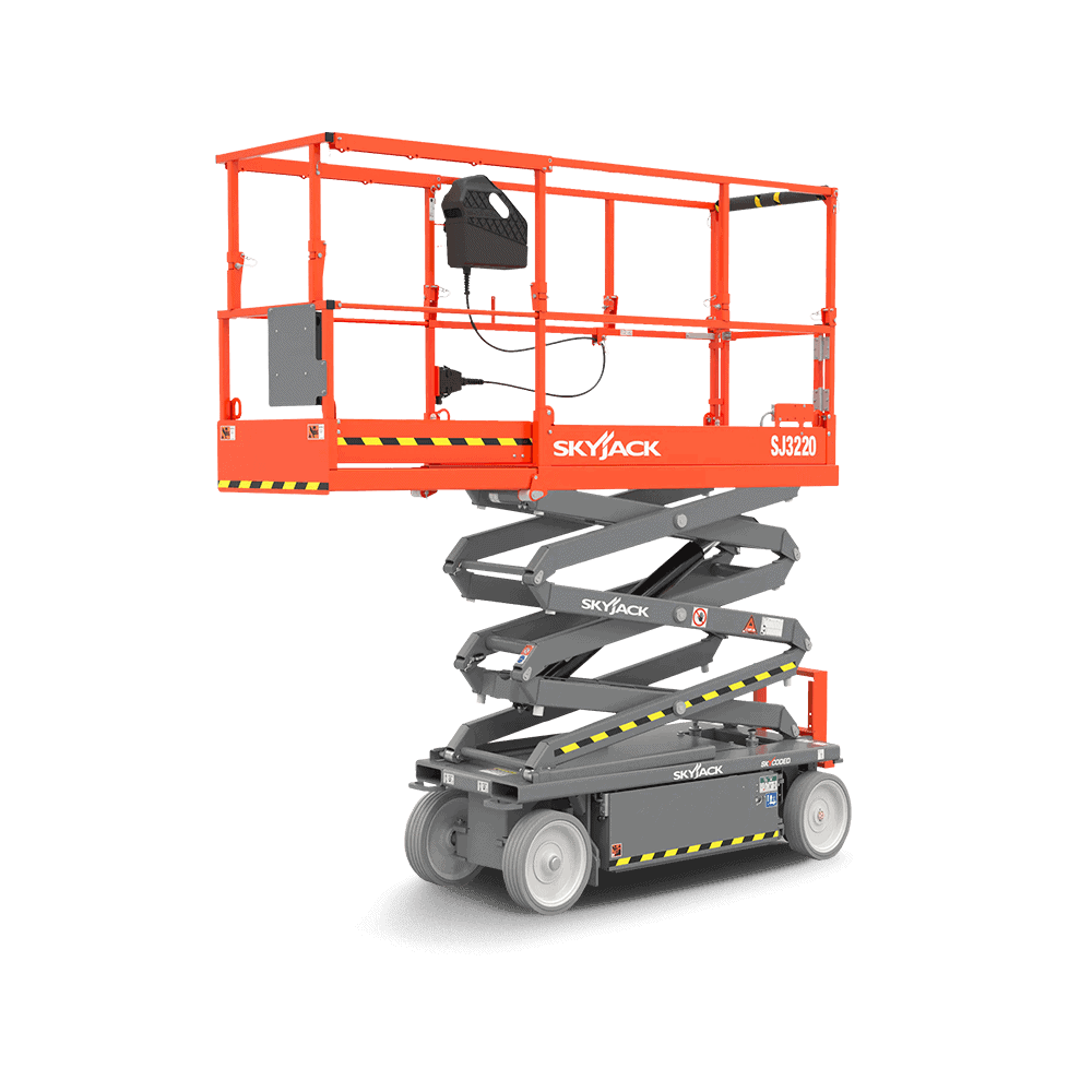 Skyjack SJ3220E Trailer Scissor Combo