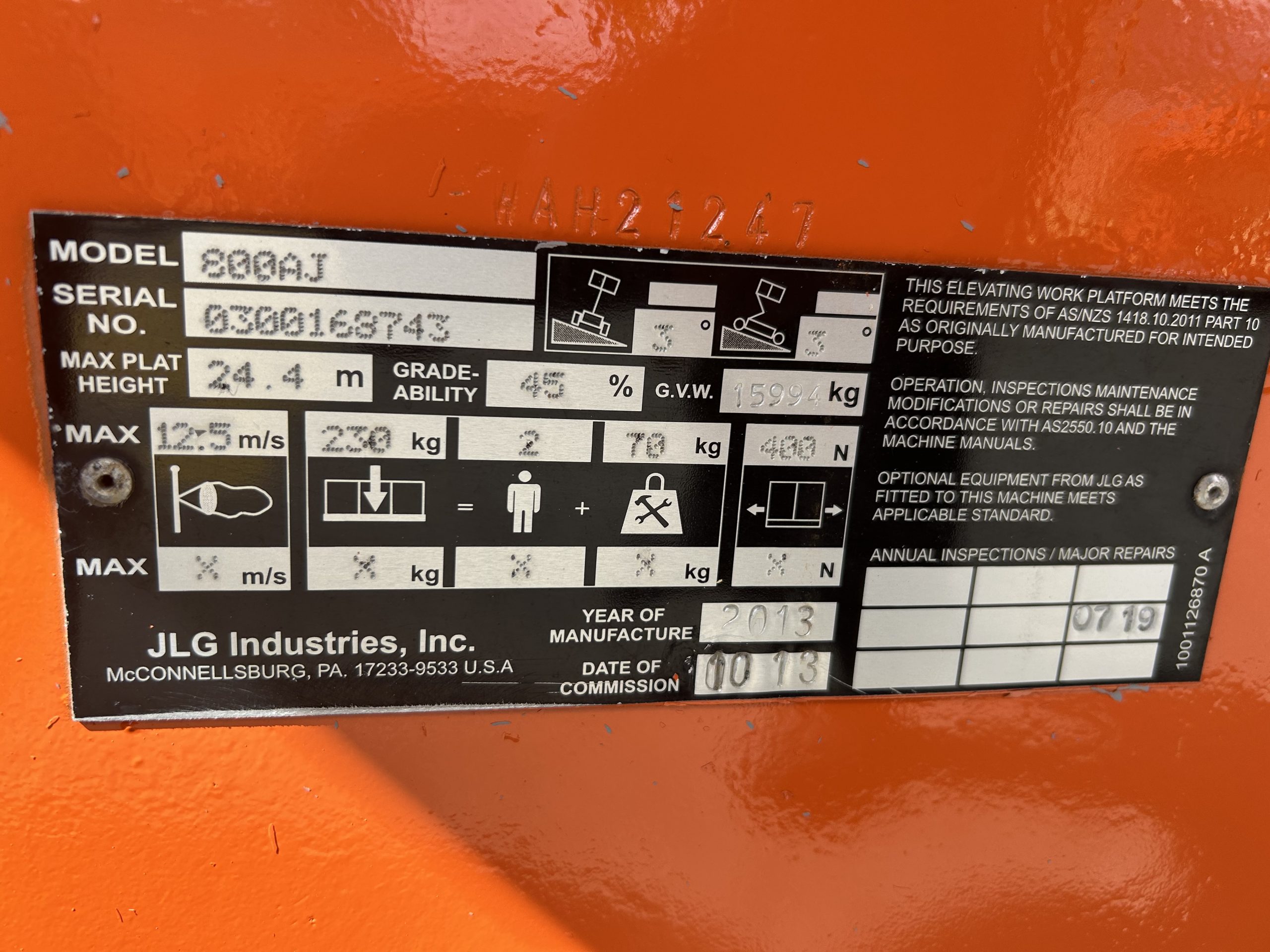 Used 80ft Knuckle boom lift - JLG 800AJ – 10-year recertified - Image 15